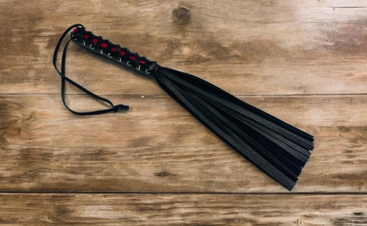 Плеть из натуральной кожи Rich Arsenal - 44 см. - БДСМ Арсенал - купить с доставкой в Керчи