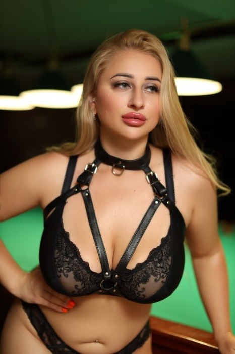 Черная кожаная сбруя с ошейником plus size из нежной кожи - БДСМ Арсенал - купить с доставкой в Керчи