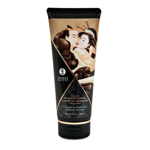 Массажный крем для тела с ароматом шоколада Intoxicating Chocolate - 200 мл. - Shunga - купить с доставкой в Керчи