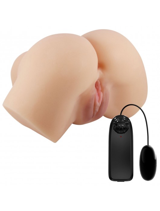 Телесный мастурбатор-полуторс Hailey с вибрацией - Baile - в Керчи купить с доставкой