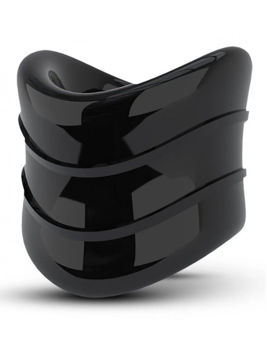 Черное эрекционное кольцо на мошонку Beef Ball Stretcher Snug X Long - Blush Novelties - в Керчи купить с доставкой