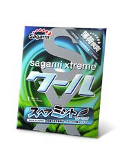 Презерватив Sagami Xtreme Mint с ароматом мяты - 1 шт. - Sagami - купить с доставкой в Керчи