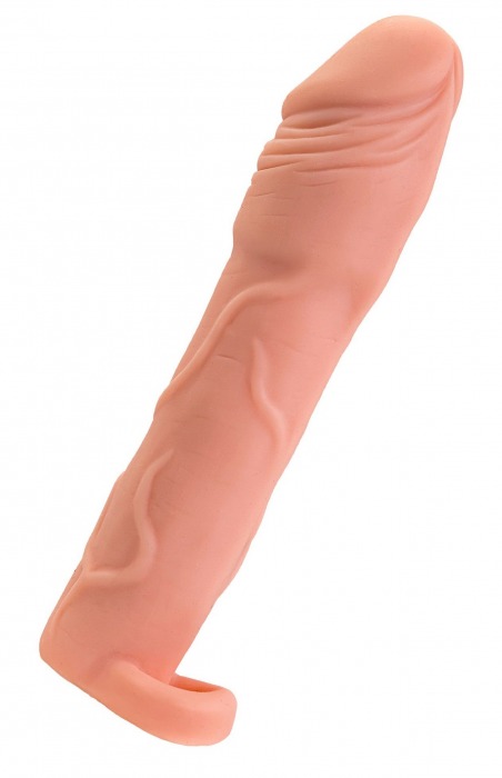 Телесная удлиняющая насадка с подхватом - 19 см. - ToyFa - в Керчи купить с доставкой