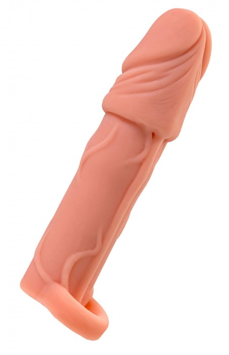 Телесная удлиняющая насадка с подхватом - 16 см. - ToyFa - в Керчи купить с доставкой