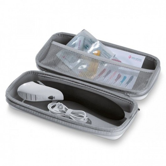 Вибратор с электростимуляцией Sizzling Simon Black Edition - 27 см. - MyStim - купить с доставкой в Керчи