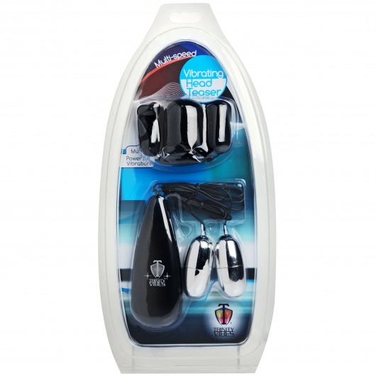 Черная стимулирующая насадка для головки полового члена Multi Speed Vibrating Penis Head Teaser - XR Brands - в Керчи купить с доставкой