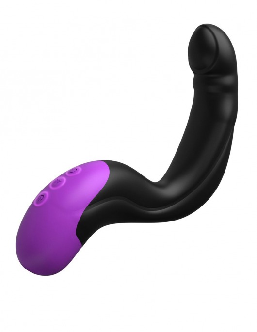 Черно-фиолетовый вибромассажёр простаты Hyper-Pulse P-Spot Massager - Pipedream - в Керчи купить с доставкой