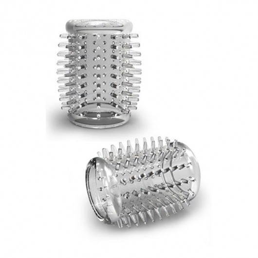 Прозрачная насадка с шипами STAY HARD COCK SLEEVE 01 CLEAR - Blush Novelties - в Керчи купить с доставкой