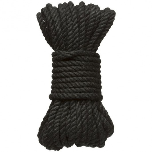 Черная верёвка для связывания и фиксации Bind Tie - 9,14 м. - Doc Johnson - купить с доставкой в Керчи