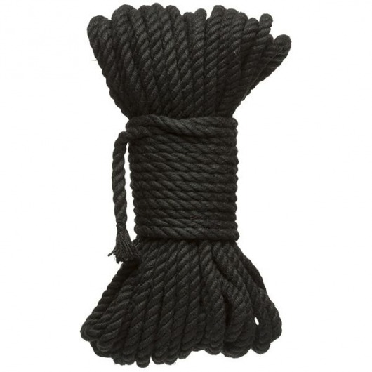 Черная верёвка для связывания и фиксации Bind Tie - 15,24 м. - Doc Johnson - купить с доставкой в Керчи
