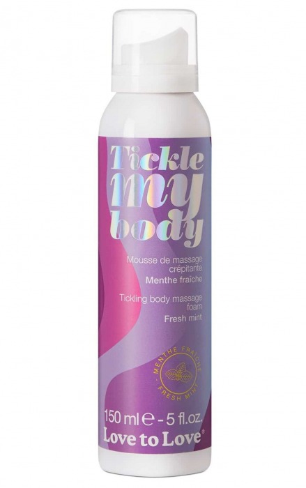 Массажная хрустящая пенка Tickle My Body Fresh Mint с ароматом мяты - 150 мл. - Love to Love - купить с доставкой в Керчи