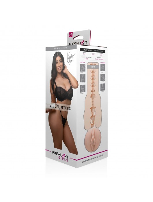 Мастурбатор-вагина Fleshlight Girls - Violet Myers Waifu - Fleshlight - в Керчи купить с доставкой