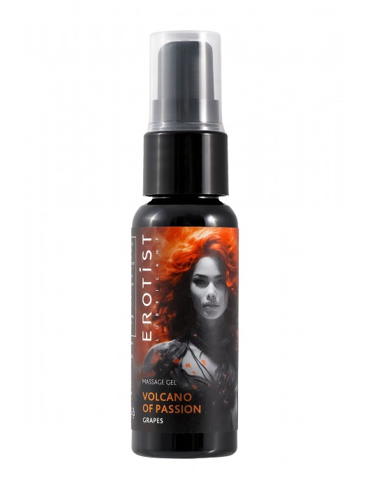 Гель с эффектом вибрации Volcano Of Passion со вкусом винограда - 25 мл. - Erotist Lubricants - купить с доставкой в Керчи