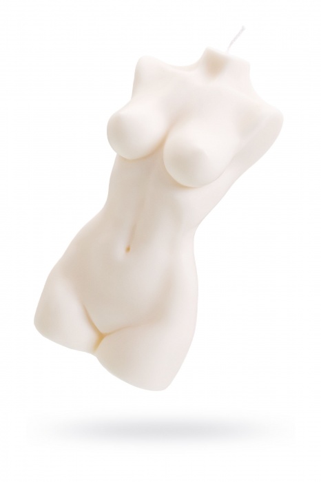 Белая интерьерная свеча в форме женского торса - 850 гр. - Pecado - купить с доставкой в Керчи