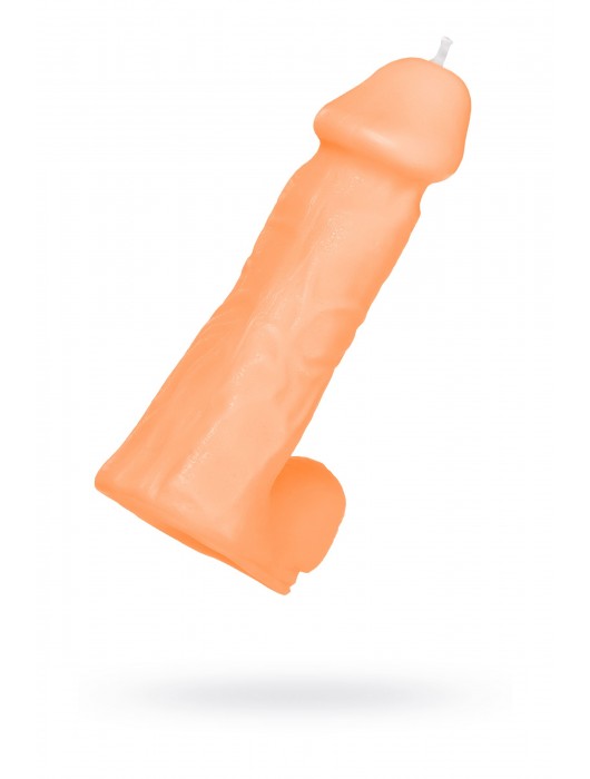 Оранжевая сувенирная свеча «Пенис» - Pecado - купить с доставкой в Керчи