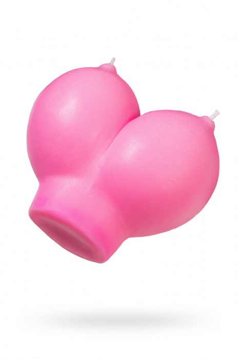 Розовая свеча «Сиськи» - 150 гр. - Pecado - купить с доставкой в Керчи