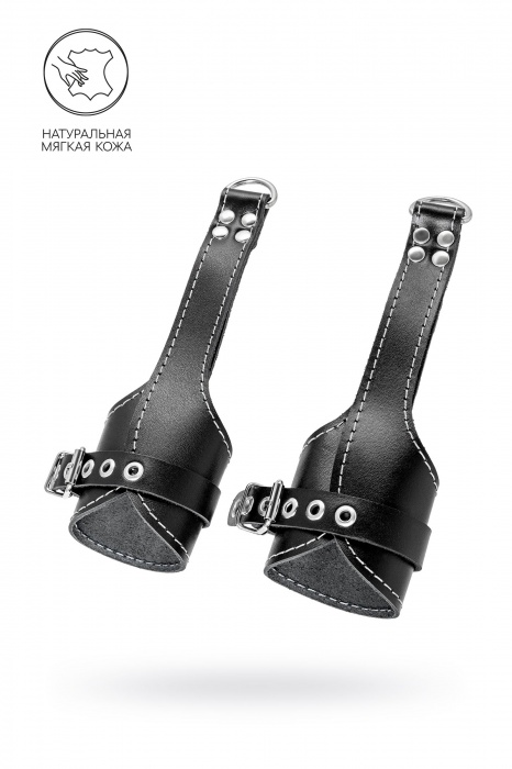 Черные подвесы с белой строчкой - Pecado - купить с доставкой в Керчи