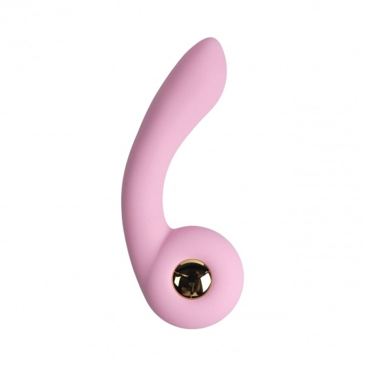 Розовый вибростимулятор точки G с нагревом Bendable Heating G-Spot Vibrator - Youvic