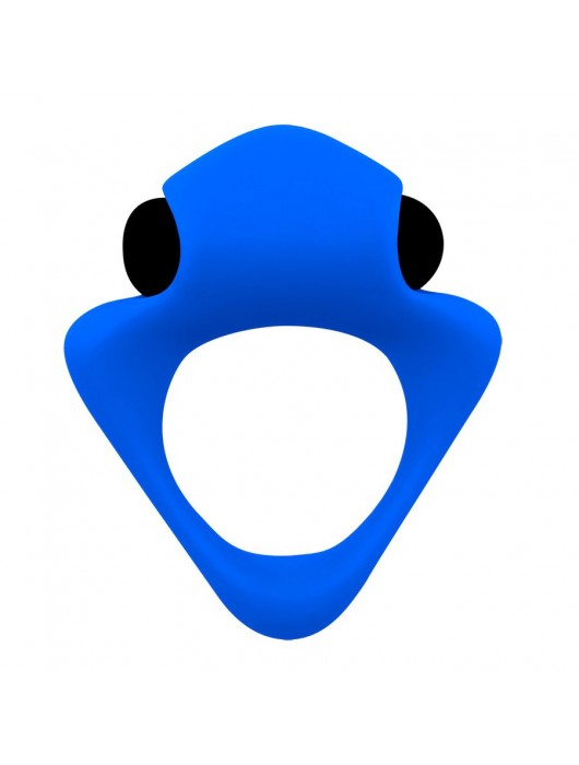 Синее эрекционное кольцо Wooomy Tribeс с вибрацией - Adrien Lastic - в Керчи купить с доставкой