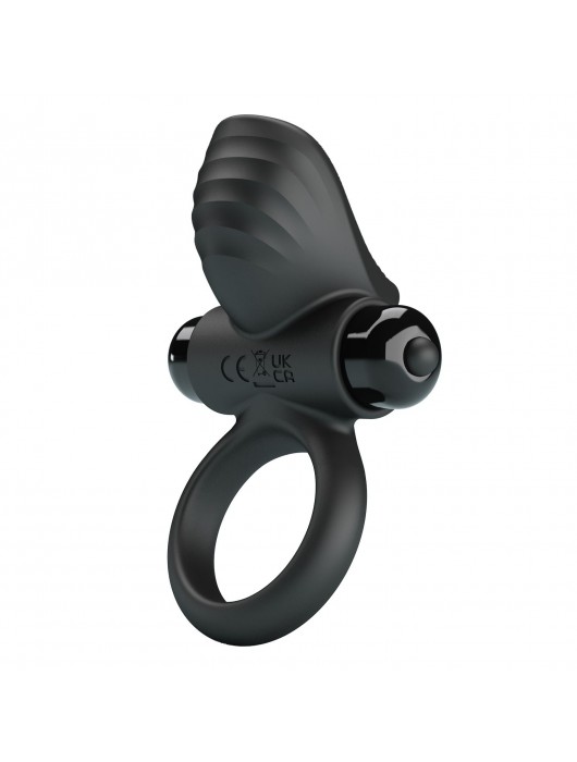 Черное эрекционное кольцо с вибрацией Adrien - Baile - в Керчи купить с доставкой