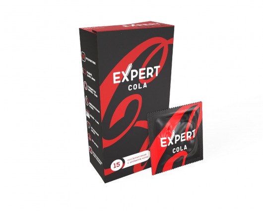 Презервативы с ароматом колы Expert Cola - 15 шт. - Expert - купить с доставкой в Керчи