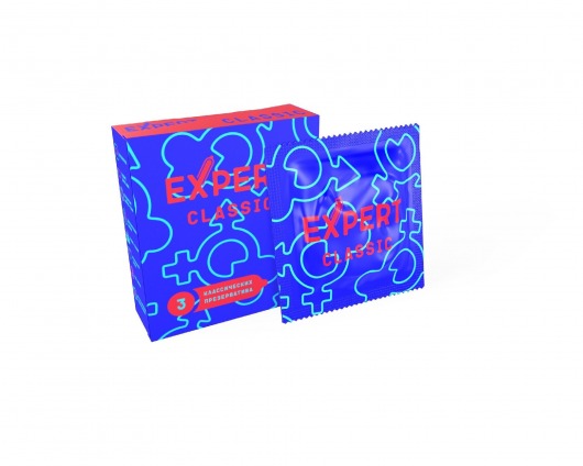 Классические презервативы Expert Classic - 3 шт. - Expert - купить с доставкой в Керчи