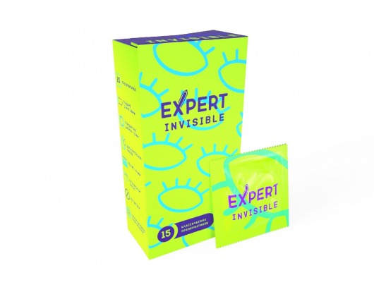 Ультратонкие презервативы Expert Invisible - 15 шт. - Expert - купить с доставкой в Керчи