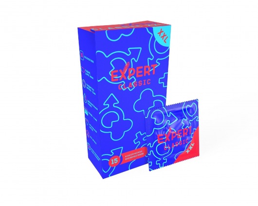 Презервативы увеличенного размера Expert Classic XXL - 15 шт. - Expert - купить с доставкой в Керчи