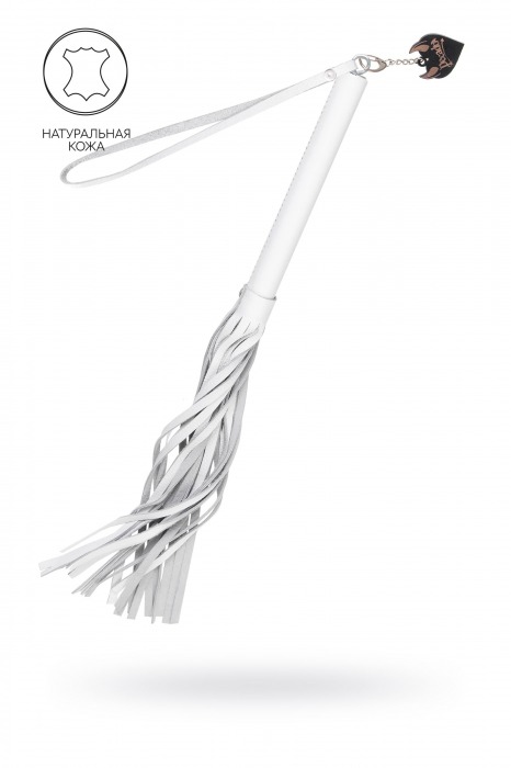 Белая кожаная плеть - 50 см. - Pecado - купить с доставкой в Керчи
