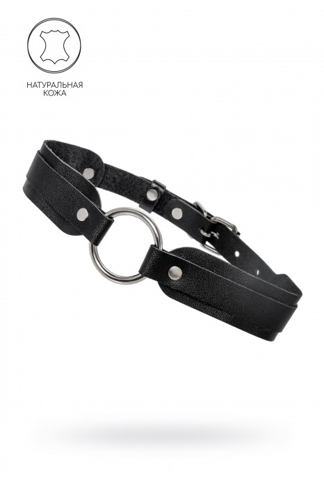 Черный кожаный чокер-ошейник со скруглёнными углами - Pecado - купить с доставкой в Керчи