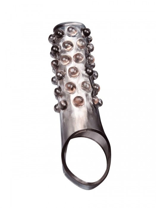 Дымчатая насадка на пенис с выпуклостями - 11 см. - Sex Expert - в Керчи купить с доставкой