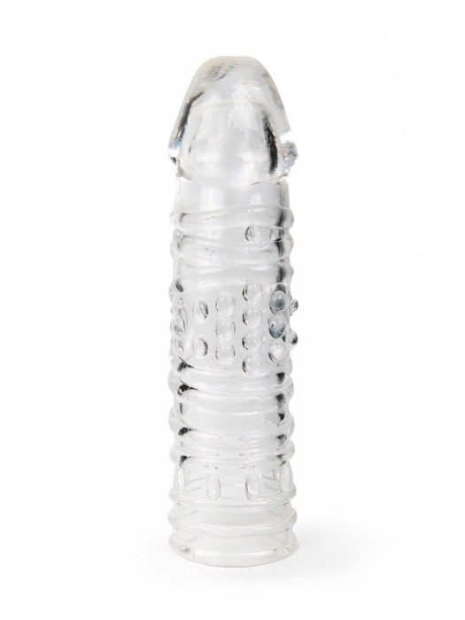 Прозрачная закрытая насадка на пенис - 17 см. - Sex Expert - в Керчи купить с доставкой