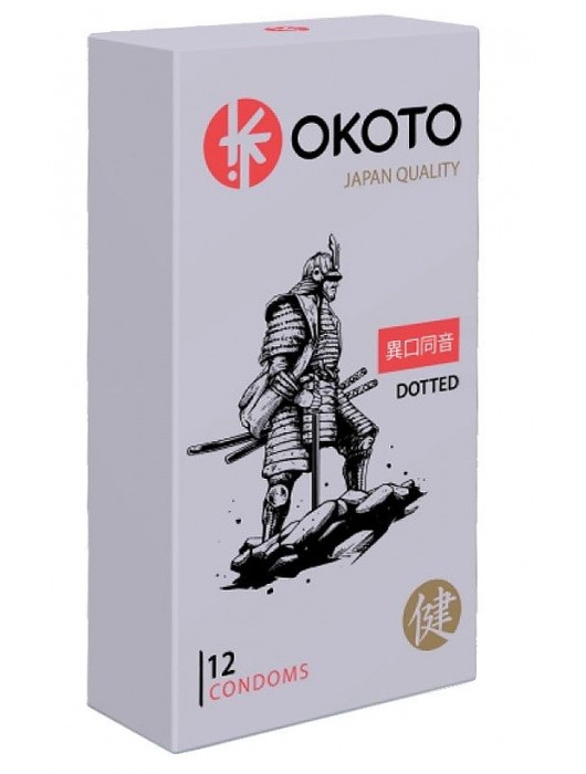 Точечные презервативы OKOTO Dotted - 12 шт. - Sitabella - купить с доставкой в Керчи