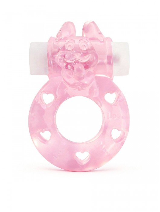 Розовое эрекционное виброкольцо в форме зайчика - 1137 - в Керчи купить с доставкой