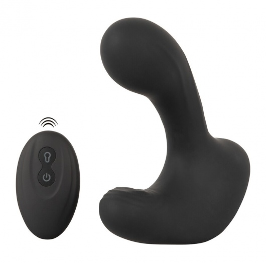 Черная анальная вибропробка с функцией расширения RC Butt Plug with 3 functions - Orion - в Керчи купить с доставкой