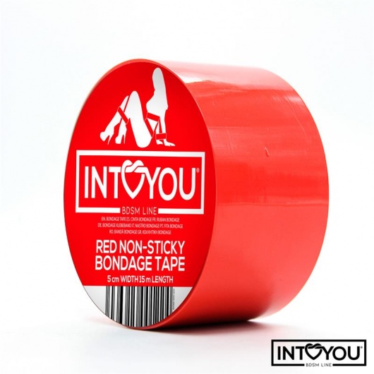 Красный скотч для фиксации Non-Sticky Bondage Tape - 15 м. - Intoyou - купить с доставкой в Керчи