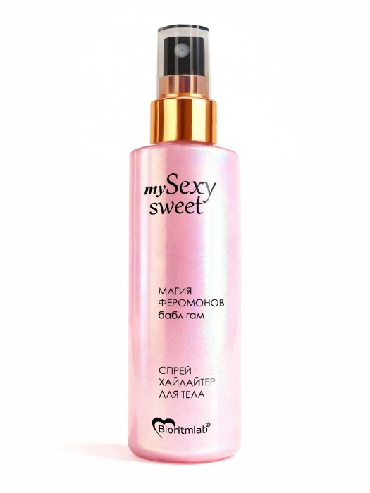 Спрей хайлайтер для тела Sexy Sweet с ароматом бабл-гам, шиммером и феромонами - 200 мл. -  - Магазин феромонов в Керчи
