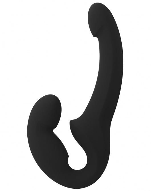 Черный безремневой страпон Share Lite - Fun Factory - купить с доставкой в Керчи