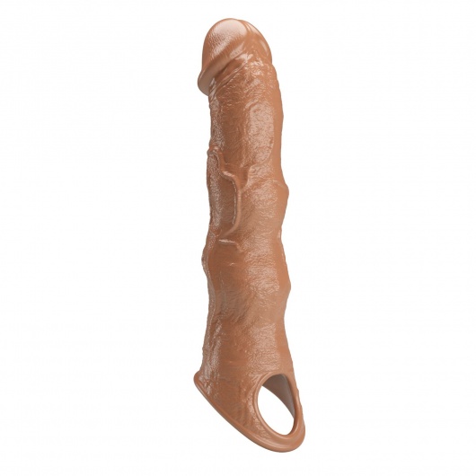 Карамельный фаллоудлинитель с 3 вставками - 28 см. - Baile - в Керчи купить с доставкой