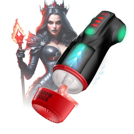 Интерактивный мастурбатор Raven с вакуумом, вибрацией и подсветкой - Shots Media BV - в Керчи купить с доставкой