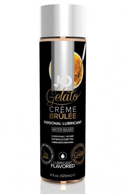 Лубрикант с ароматом крем-брюле JO GELATO CREME BRULEE - 120 мл. - System JO - купить с доставкой в Керчи