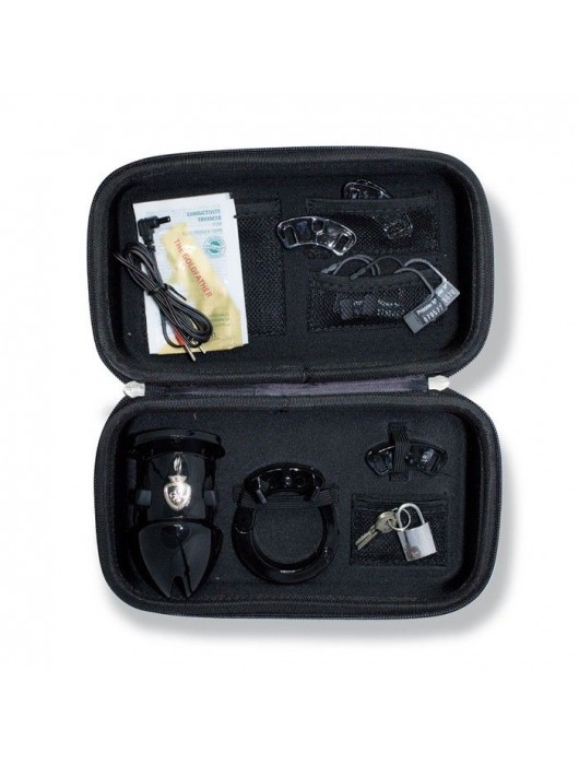 Пояс верности с электростимуляцией Mystim Pubic Enemy No1 Black Edition - MyStim - купить с доставкой в Керчи