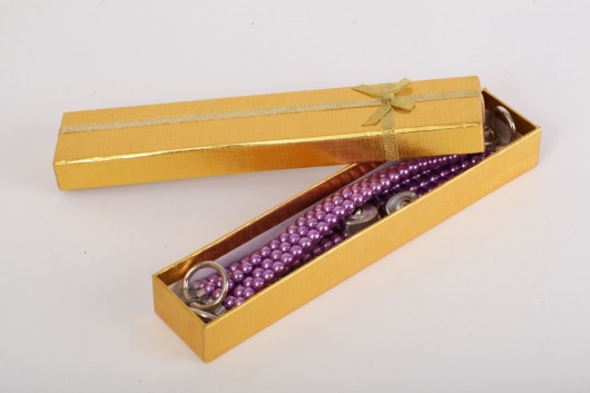 Фиолетовые оковы на ноги из бус - White Label - купить с доставкой в Керчи