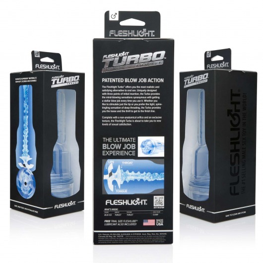 Мастурбатор Fleshlight Turbo - Trust Blue Ice - Fleshlight - в Керчи купить с доставкой