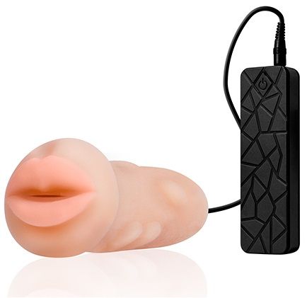 Мастурбатор-ротик с вибрацией REALSTUFF VIBRATING MASTURBATOR MOUTH - Dream Toys - в Керчи купить с доставкой