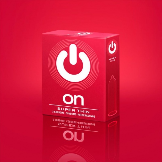 Супертонкие презервативы ON) Super Thin - 3 шт. - ON) - купить с доставкой в Керчи