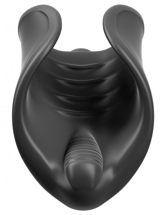Чёрный мастурбатор Vibrating Silicone Stimulator с вибрацией - Pipedream - в Керчи купить с доставкой