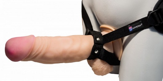 Поясной супергигант на присоске - 24,5 см. - LOVETOY (А-Полимер) - купить с доставкой в Керчи