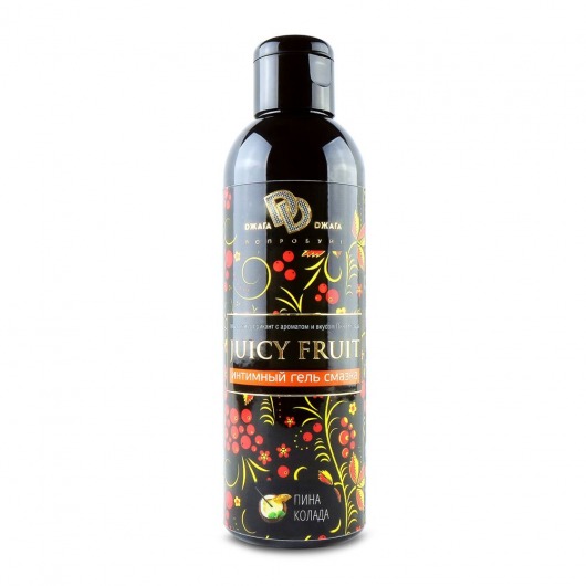 Интимный гель на водной основе JUICY FRUIT с ароматом пина колада - 200 мл. - БиоМед - купить с доставкой в Керчи