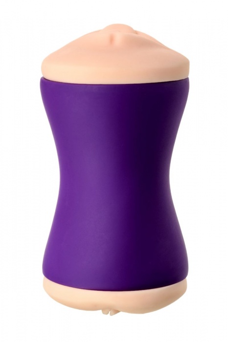 Двухсторонний мастурбатор JOS YARA в фиолетовой колбе - JOS - в Керчи купить с доставкой